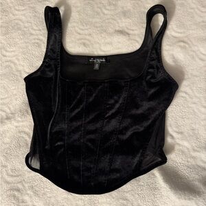 Black Velvet Women's Top